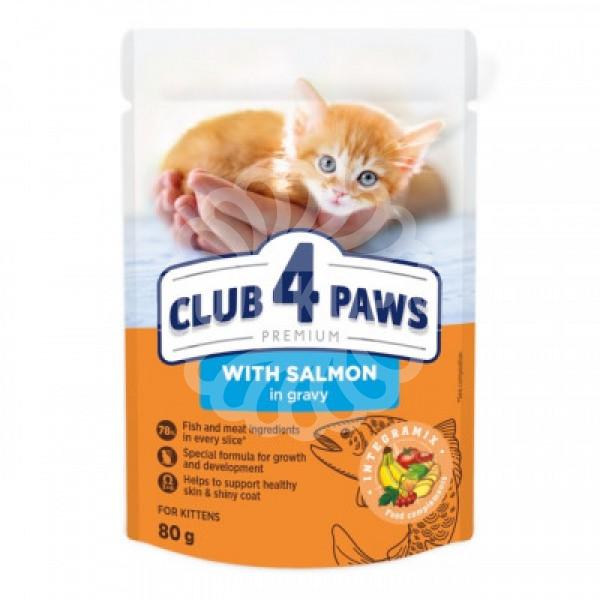 Клуб 4 Лапи - вологий корм із лососем у соусі для кошенят