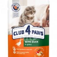 Клуб 4 Лапи - вологий корм з качкою в соусі для дорослих котів thumb image 1